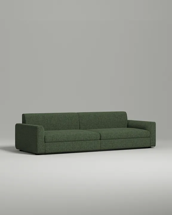 Стильный прямой диван Lutvan. Материал: рогожка. Цвет: Зеленый Стильный прямой диван Lutvan. Материал: рогожка. Цвет: Зеленый