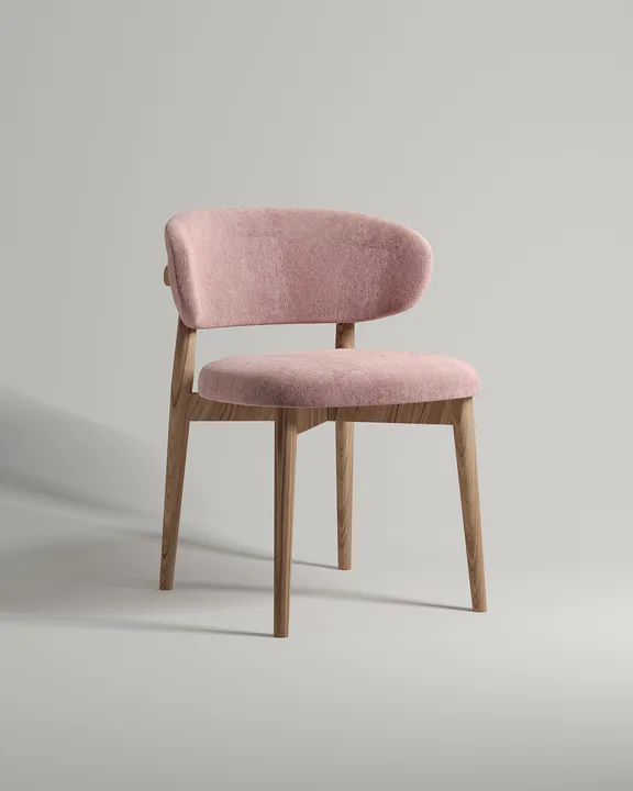 Стул Ворман (розовый флок - Dania lilac A) Удобный стул Ворман. Материал: флок. Цвет: розовый (Dania lilac A)