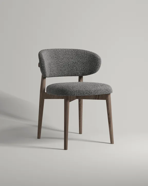 Стул Ворман (серое букле - Buckle dark grey A) Удобный стул Ворман. Материал: букле. Цвет: серый (Buckle dark grey A)