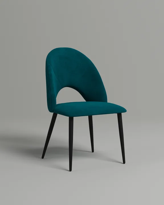 Удобный стул Сэват. Материал: велюр. Цвет: изумрудный (Velutto 20)