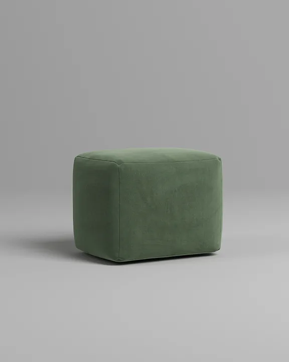 Мягкий пуф Глома. Материал: велюр. Цвет: зеленый