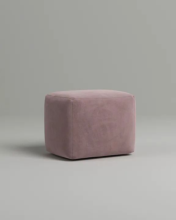 Мягкий пуф Глома. Материал: велюр. Цвет: розовый