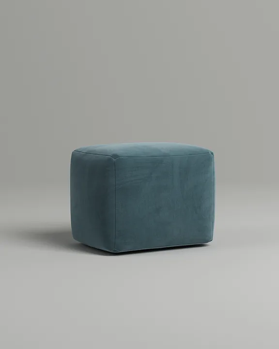 Мягкий пуф Глома. Материал: велюр. Цвет: зеленый