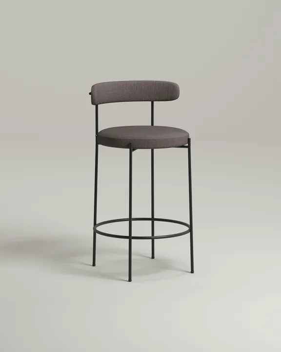 Стул Рэмоунс барный (коричневая рогожка - Romeo 05) Удобный стул Рэмоунс барный. Материал: рогожка. Цвет: коричневый (Romeo 05)