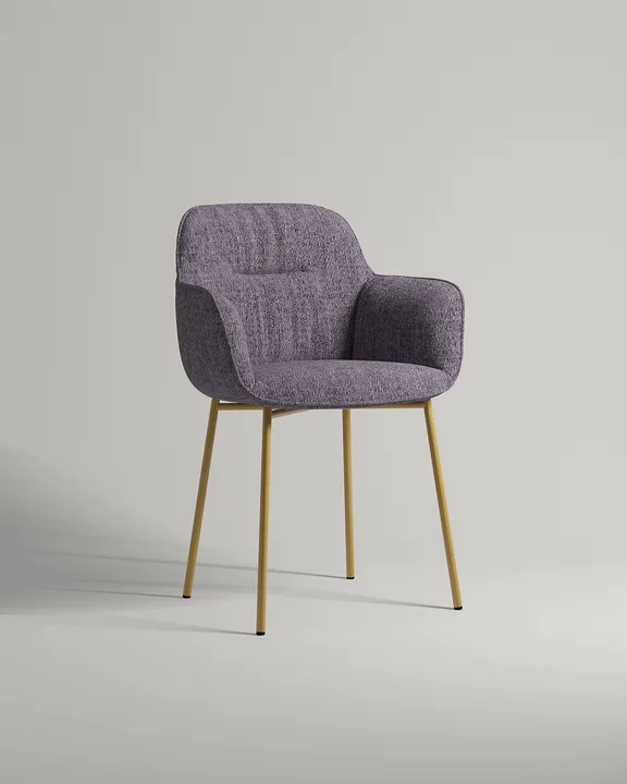 Стул Pile (фиолетовая рогожка - Mys 886) Удобный стул Pile. Материал: рогожка. Цвет: фиолетовый (Mys 886)