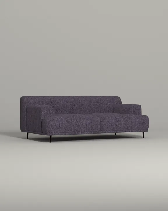 Стильный прямой диван Kingston. Материал: рогожка. Цвет: Фиолетовый