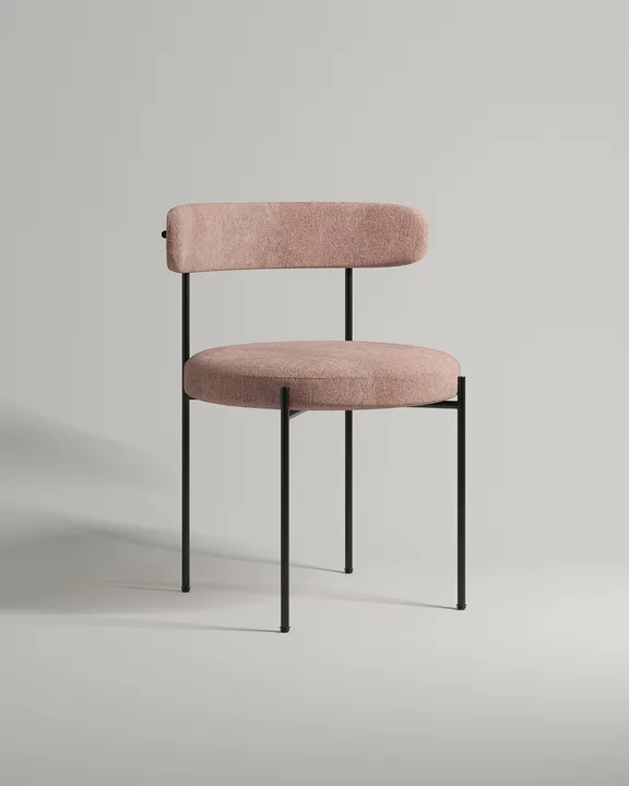 Стул Рэмонс (розовый флок - Dania lilac A) Удобный стул Рэмонс. Материал: флок. Цвет: розовый (Dania lilac A)