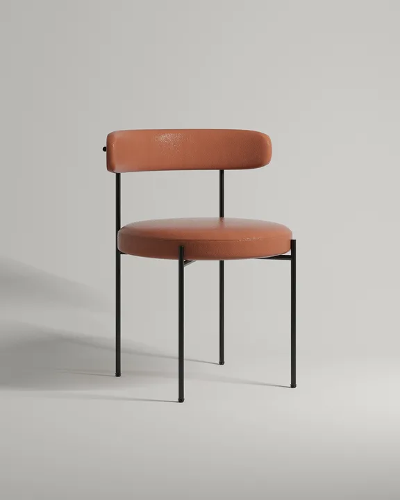 Удобный стул Рэмонс. Материал: искусственная кожа. Цвет: горчичный (Oregon 23)