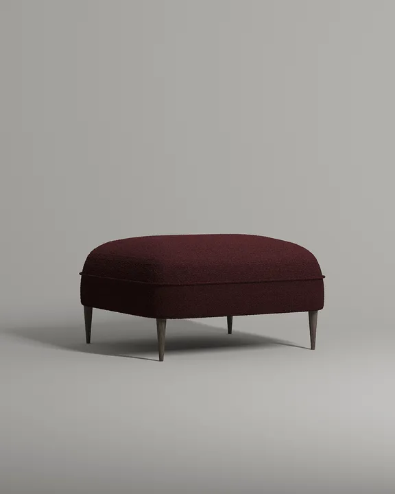 Мягкий пуф Нико. Материал: букле. Цвет: бордо