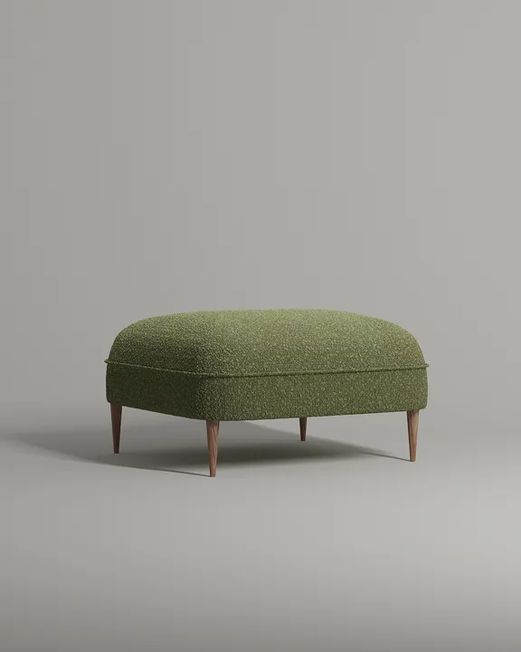 Мягкий пуф Нико. Материал: букле. Цвет: зеленый