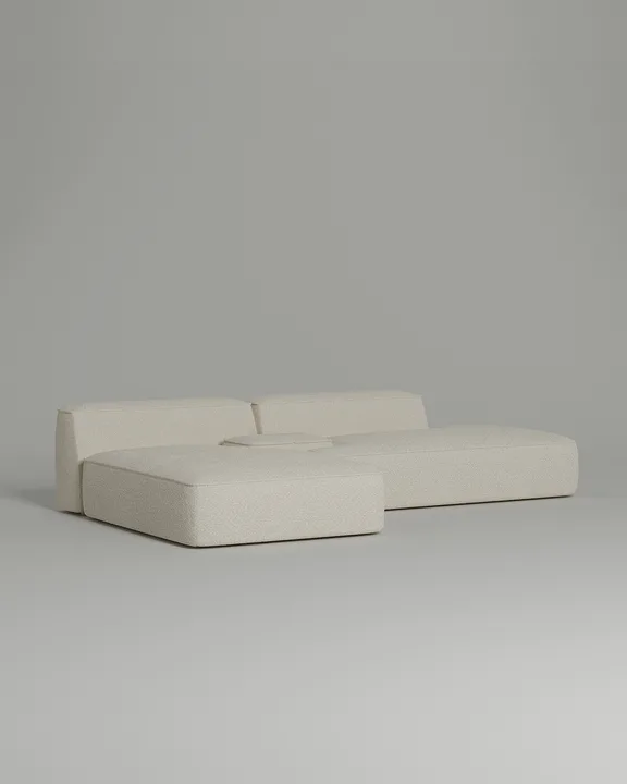 Стильный модульный диван Капри модульный. Материал: Букле. Цвет: Белый Стильный модульный диван Капри модульный. Материал: Букле. Цвет: Белый