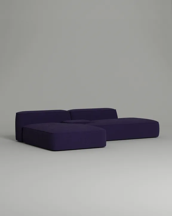 Стильный модульный диван Капри модульный. Материал: Микровельвет. Цвет: Фиолетовый Стильный модульный диван Капри модульный. Материал: Микровельвет. Цвет: Фиолетовый
