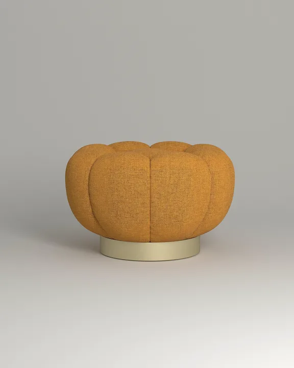 Мягкий пуф Гранд. Материал: рогожка. Цвет: горчичный