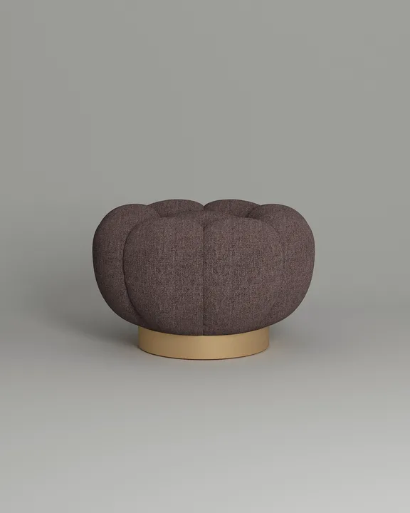 Мягкий пуф Гранд. Материал: рогожка. Цвет: фиолетовый