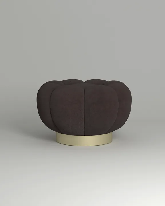 Мягкий пуф Гранд. Материал: микровельвет. Цвет: серый