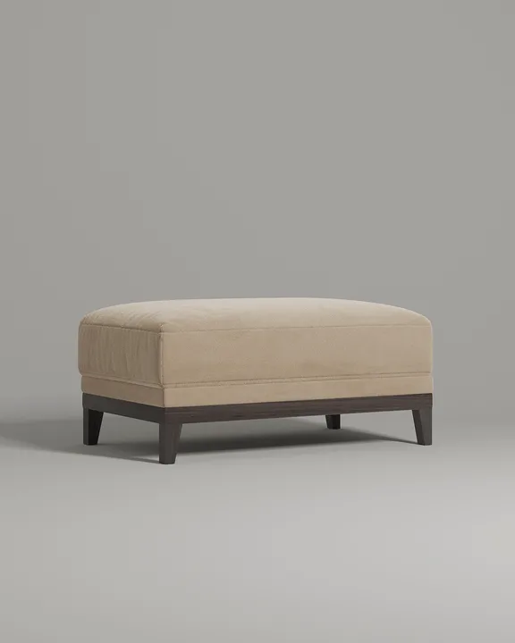 Мягкая банкетка Паллмер. Материал: велюр. Цвет: бежевый