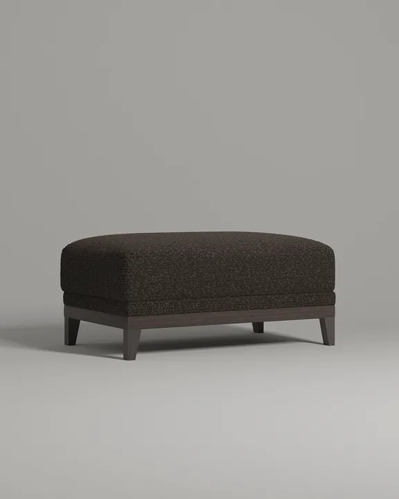 Мягкая банкетка Паллмер. Материал: букле. Цвет: коричневый