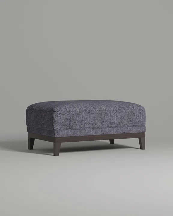 Мягкая банкетка Паллмер. Материал: рогожка. Цвет: фиолетовый