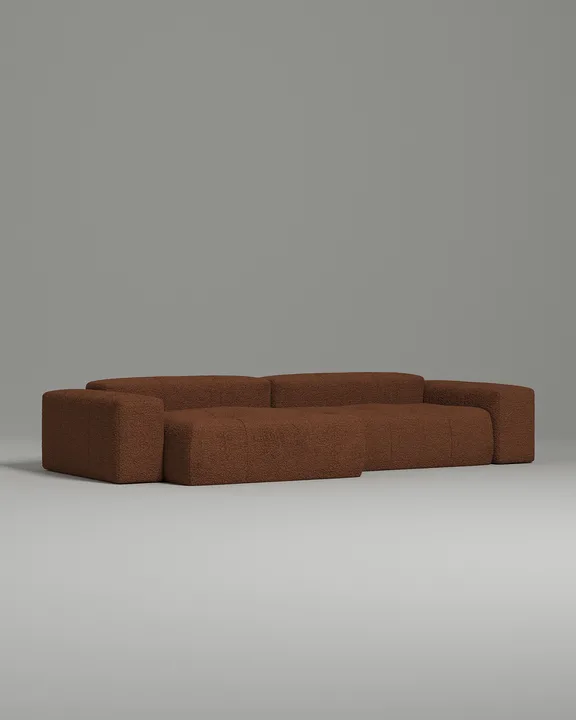 Стильный угловой диван Ковентри угловой. Материал: Искусственный мех. Цвет: Оранжевый