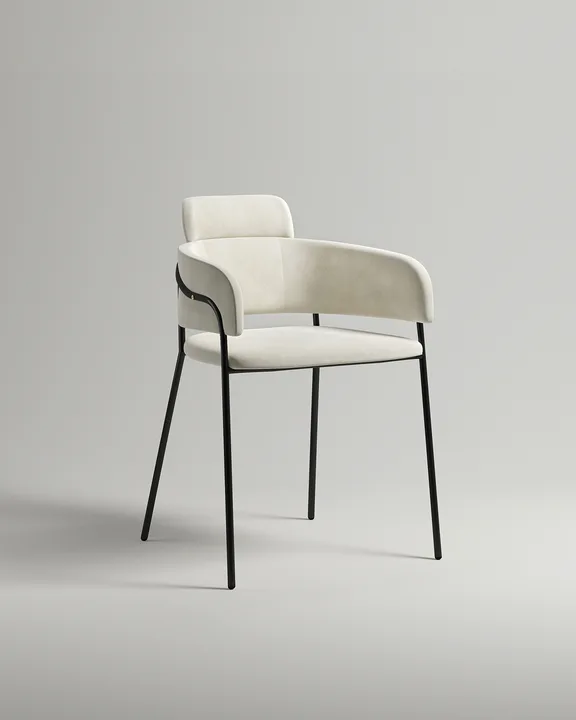 Удобный стул Хэдеби. Материал: металл. Цвет: черный (RAL 9005)