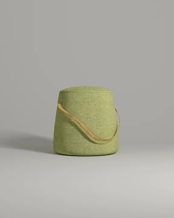 Пуф Отра без ножек (зеленая рогожка - Romeo 07) Мягкий пуф Отра. Материал: рогожка. Цвет: зеленый