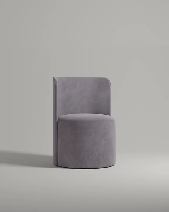 Кресло Сван без ножек и подлокотников (фиолетовый велюр) Кресло Сван без ножек и подлокотников (фиолетовый велюр - Velutto 10) от Kalibroom