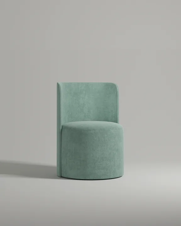 Кресло Сван без ножек и подлокотников (искусственная замша мятного цвета) Кресло Сван без ножек и подлокотников (искусственная замша мятного цвета - Elixir 690) от Kalibroom
