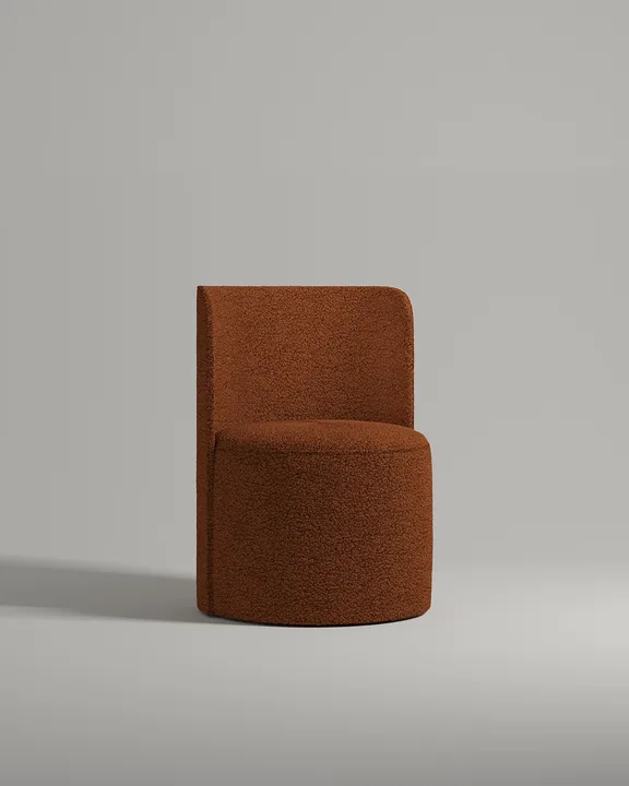 Кресло Сван без ножек и подлокотников (оранжевый искусственный мех) Кресло Сван без ножек и подлокотников (оранжевый искусственный мех - Hush 493) от Kalibroom