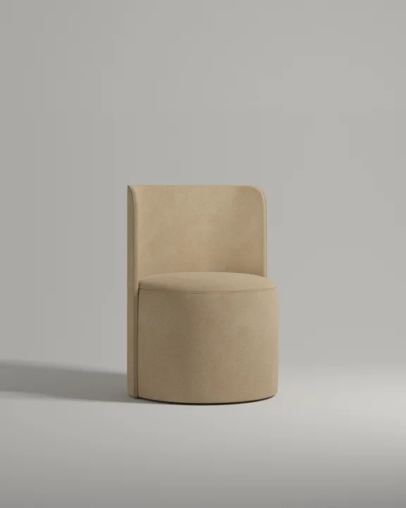 Кресло Сван без ножек и подлокотников (бежевая искусственная замша) Кресло Сван без ножек и подлокотников (бежевая искусственная замша - Oxford 130) от Kalibroom