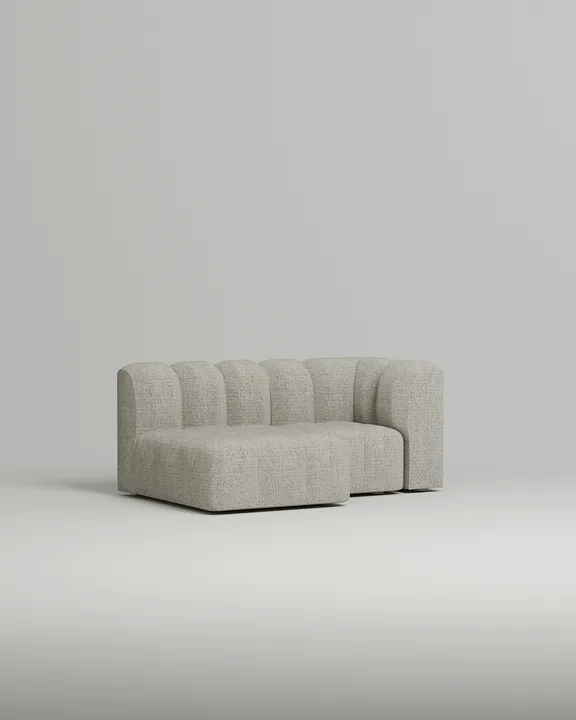 Стильный модульный диван Мортимер Мини. Материал: рогожка. Цвет: Серый Стильный модульный диван Мортимер Мини. Материал: рогожка. Цвет: Серый