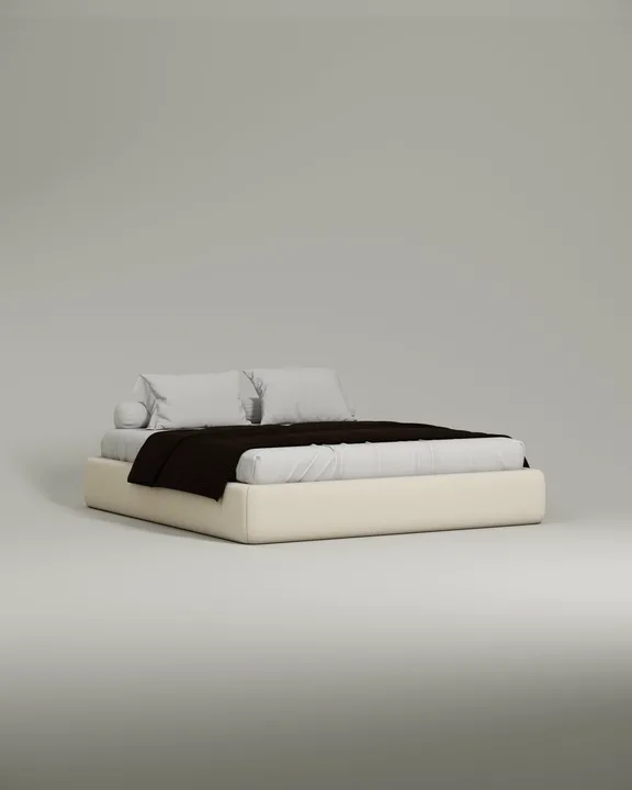 Кровать Мэдс под матрас 160x200 без изголовья с ящиком для хранения белья. Материал: велюр - Velutto 01