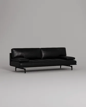 Прямой диван Висби (зеленый велюр)