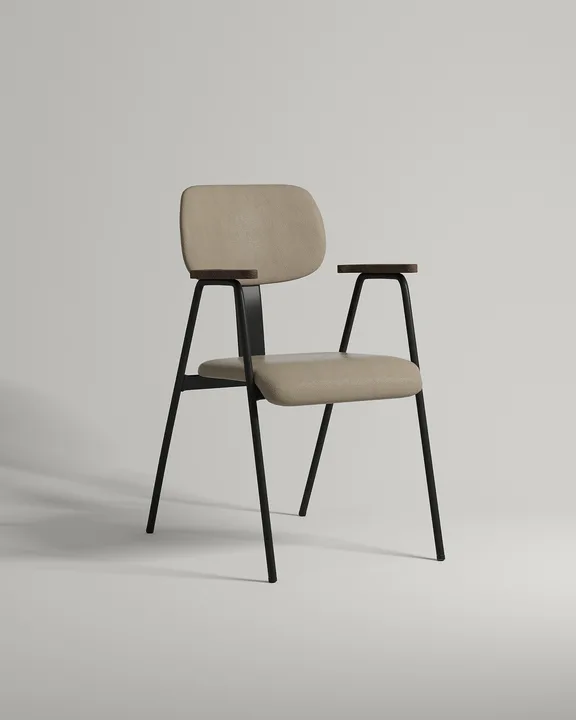 Стул Arctic (бежевая искусственная кожа - Oregon 02) Удобный стул Arctic. Материал: искусственная кожа. Цвет: бежевый (Oregon 02)