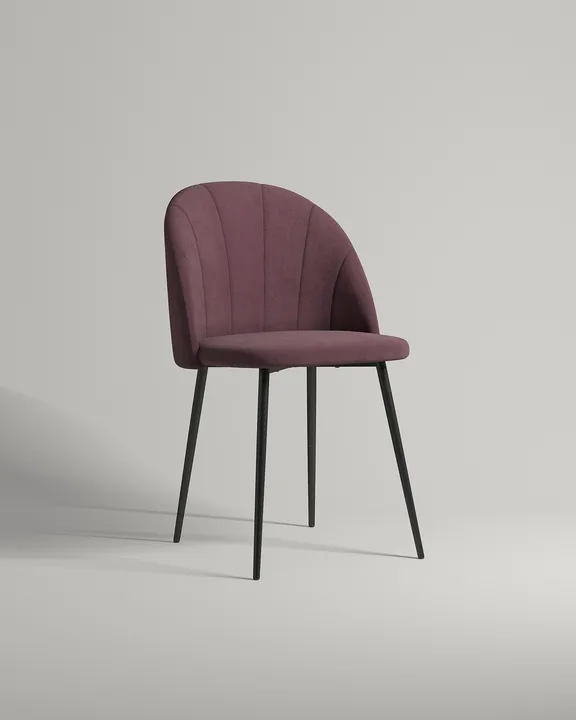 Стул Okvil (искусственная замша цвета бордо - Elixir 280) Удобный стул Okvil. Материал: искусственная замша. Цвет: бордо (Elixir 280)