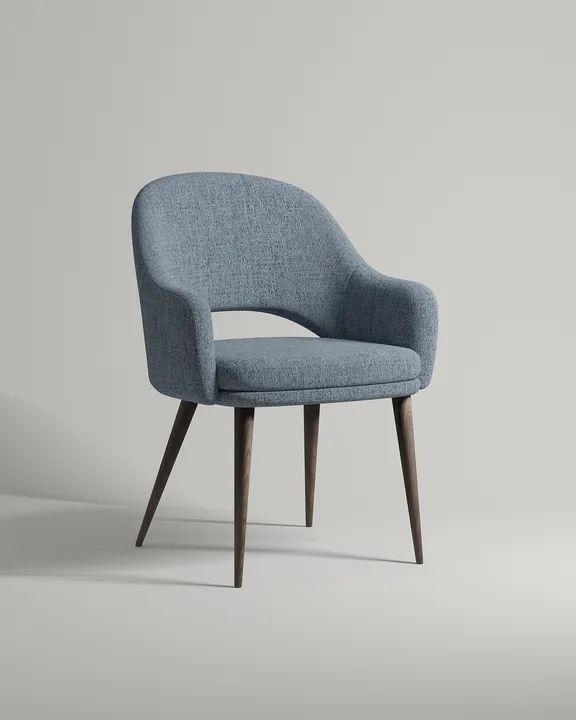 Удобный стул Локрон. Материал: рогожка. Цвет: синий (Mys 788)