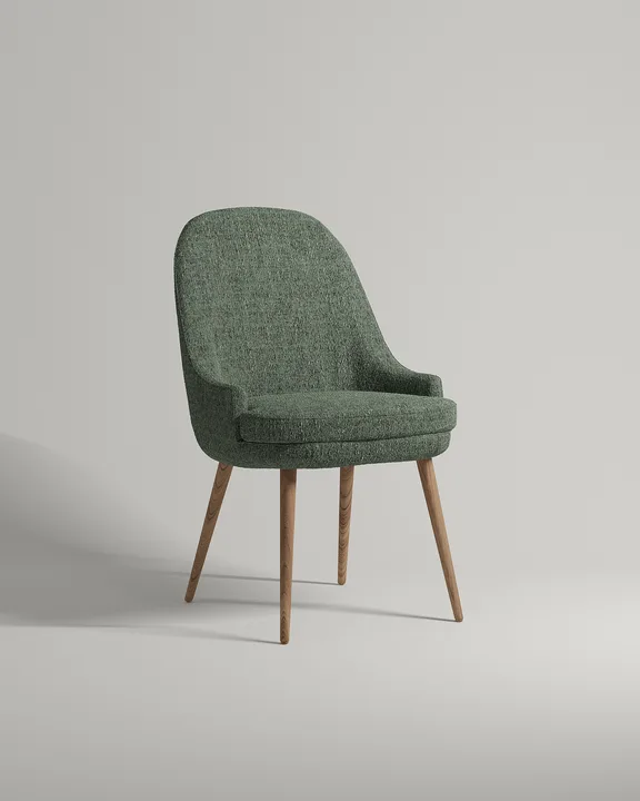 Удобный стул Акада. Материал: рогожка. Цвет: зеленый (Mys 695)