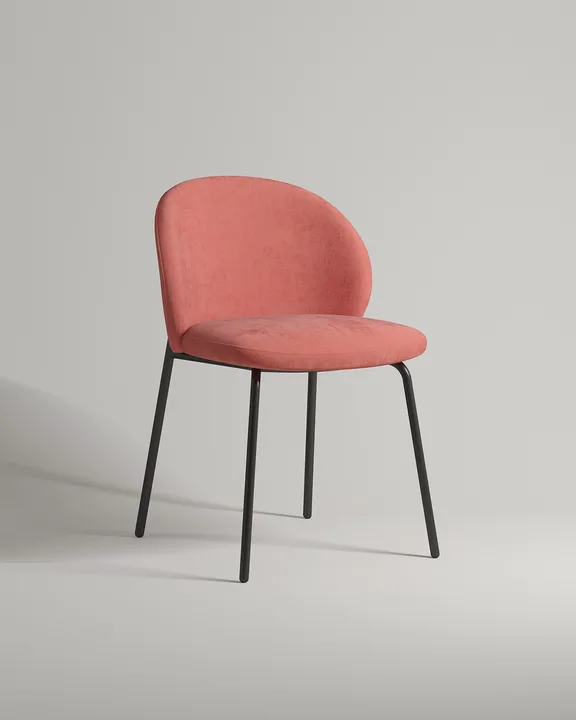 Удобный стул Опадэ. Материал: искусственная замша. Цвет: оранжевый (Elixir 430)