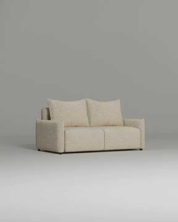 Стильный прямой диван Эскил. Материал: рогожка. Цвет: Бежевый Стильный прямой диван Эскил. Материал: рогожка. Цвет: Бежевый