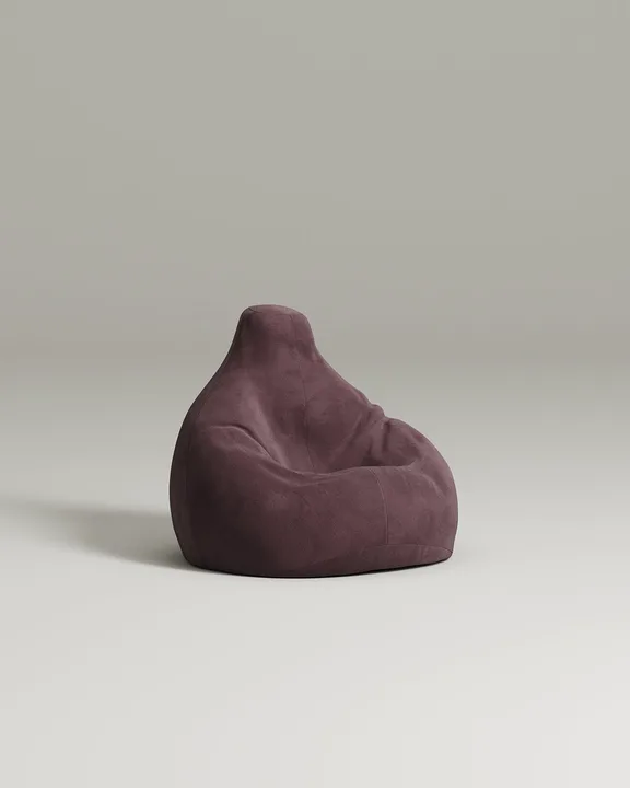 Кресло Каспер без ножек и подлокотников (фиолетовый велюр - Velutto 25) от Kalibroom