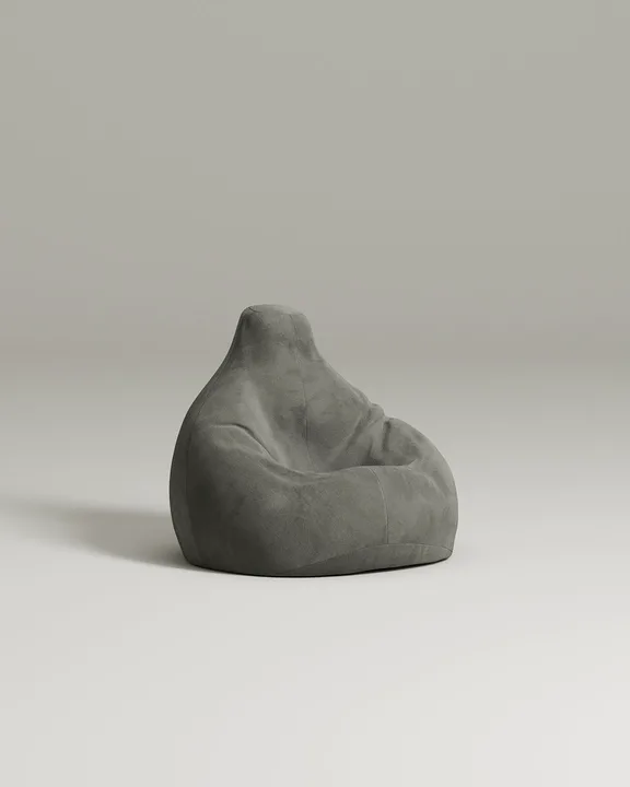 Кресло Каспер без ножек и подлокотников (серый велюр) Кресло Каспер без ножек и подлокотников (серый велюр - Velutto 32) от Kalibroom