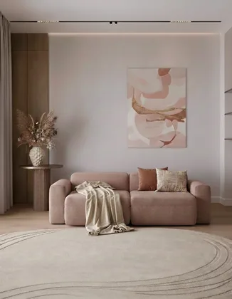Коричневый диван Нирвана, выполненный в современном стиле Коричневый диван Нирвана, исполненный в современном стиле