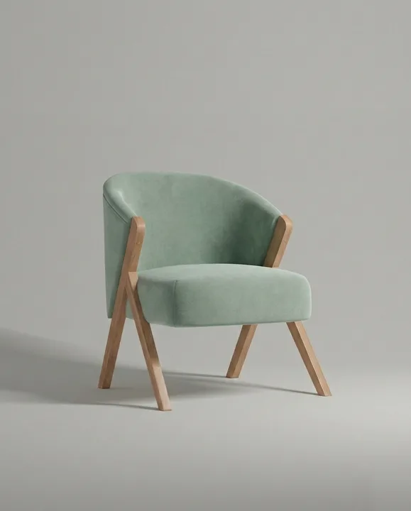 Кресло Альдо на ножках без подлокотников (зеленый велюр) Кресло Альдо на ножках без подлокотников (зеленый велюр - Velutto 30) от Kalibroom