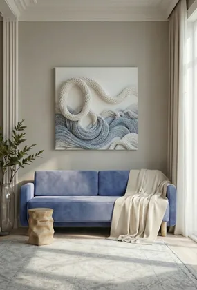 Прямой диван Тинэль (белый велюр)