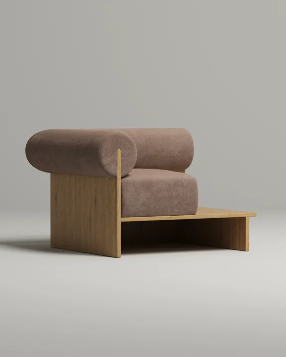 Банкетка Солга $наличие_ножек (коричневый велюр - Teddy 014) Мягкая банкетка Солга. Материал: велюр. Цвет: коричневый