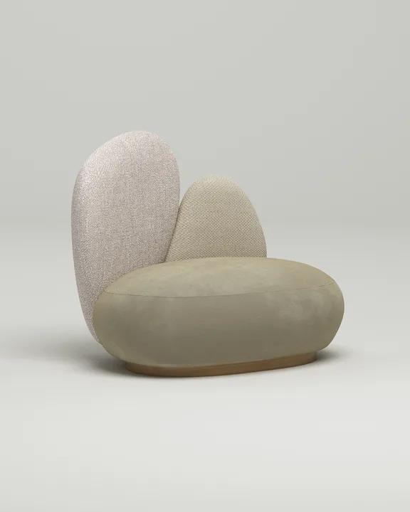 Стильный прямой диван Промто мини. Материал: Букле. Цвет: Бежевый