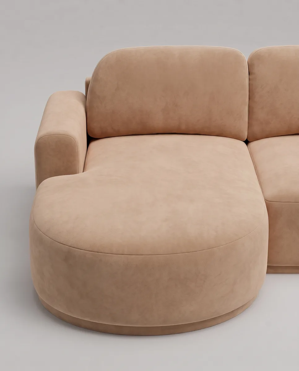 Бежевый диван Элвин, исполненный в современном стиле