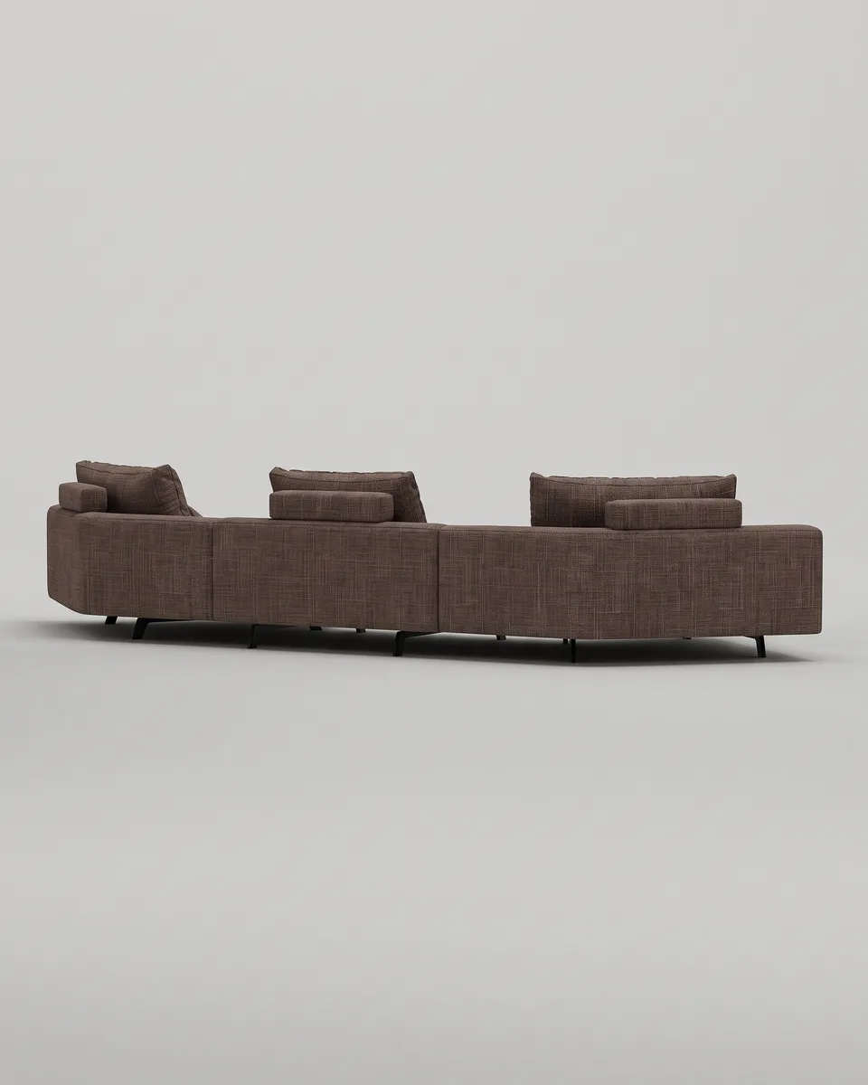Коричневый диван Халген, исполненный в современном стиле