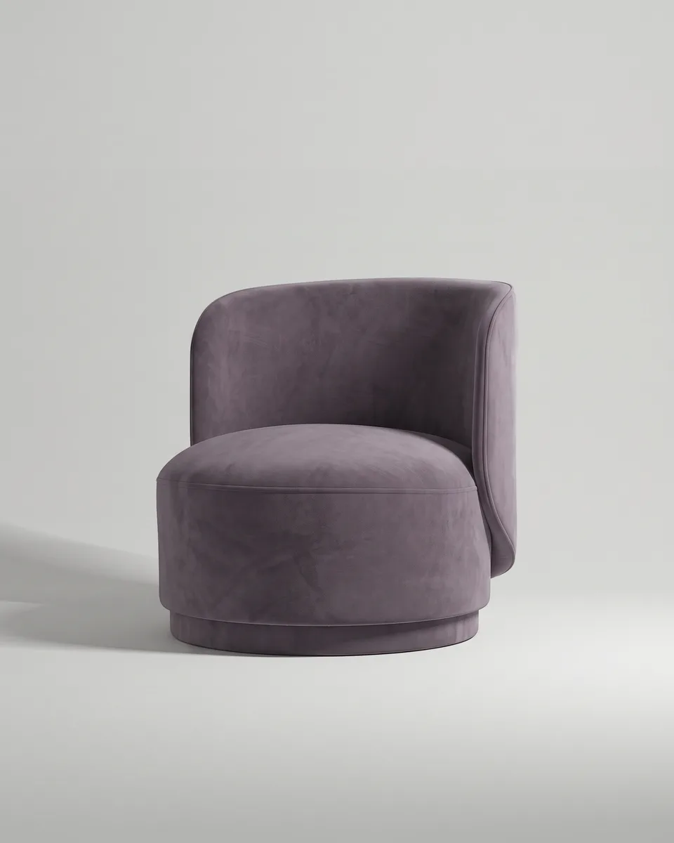 Уютное кресло Кота. Материал: велюр. Цвет: серый